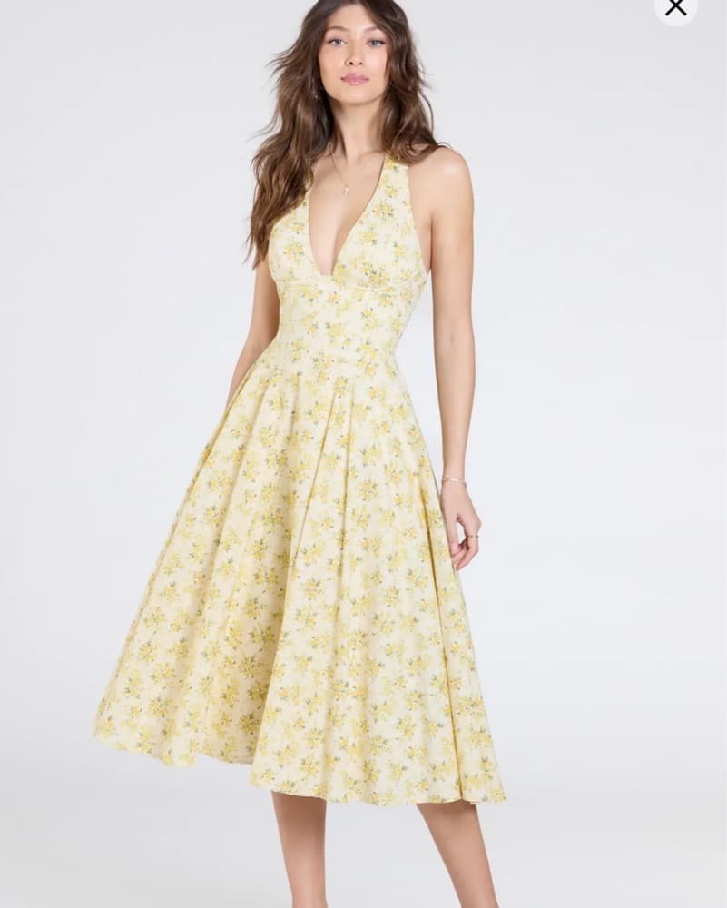 Floral Midi Dress - Image 1