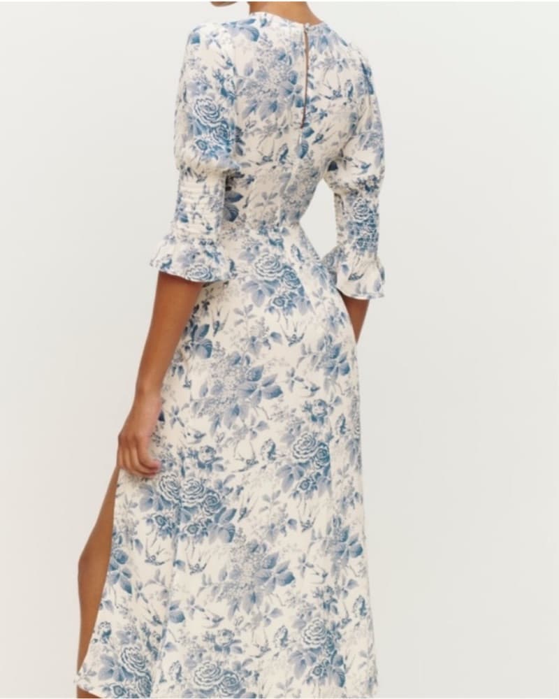 Reformation Carolena Dress Pompadour - Image 3