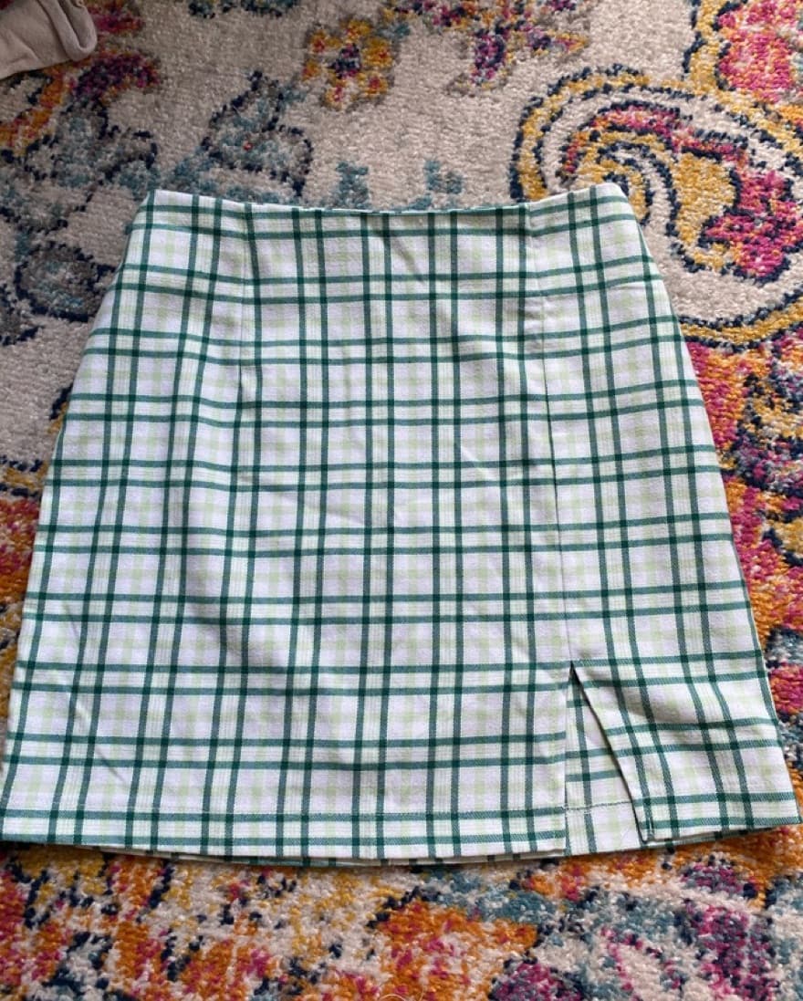 Plaid Mini Skirt - Image 1