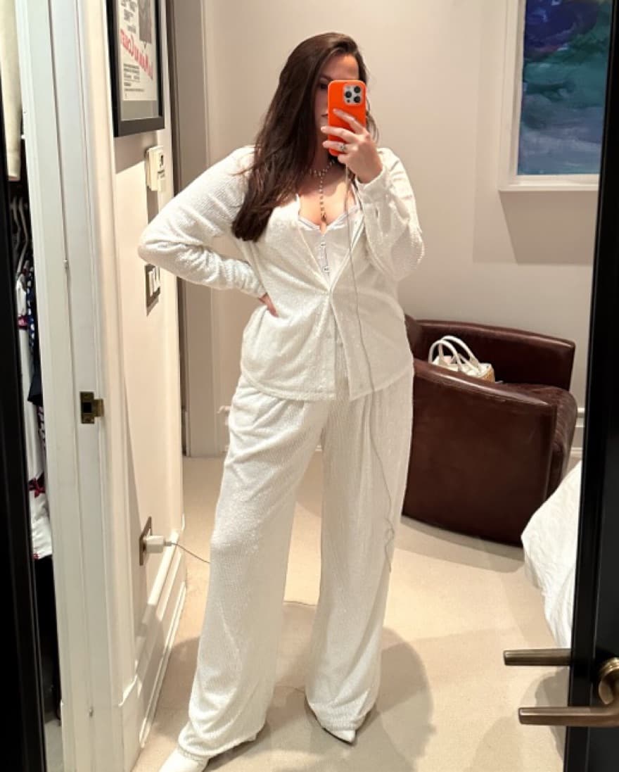 White Sequin Set  - Image 2