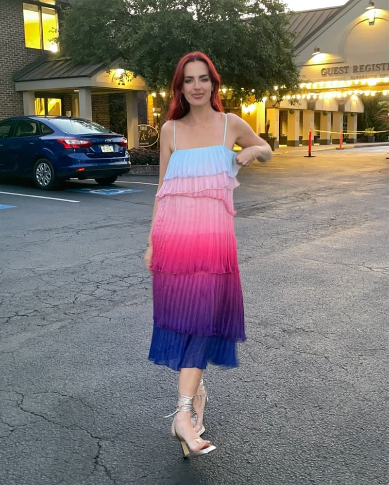 Ombre Pleated Dress - Sold Out - Image 4