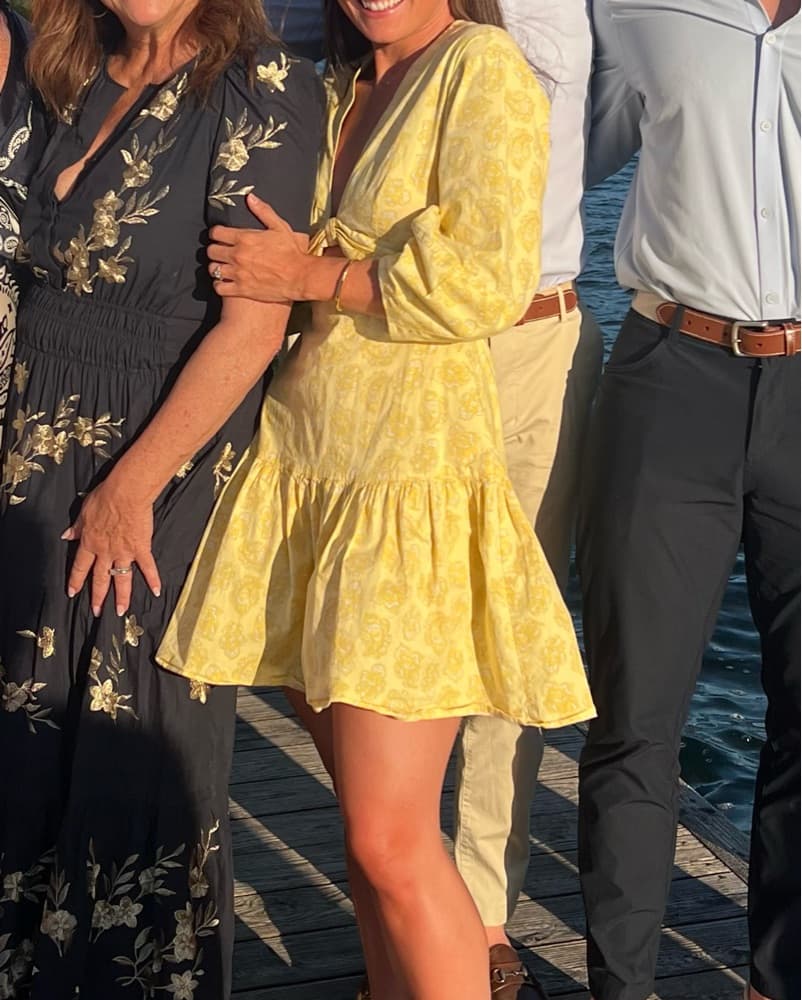Derek Lam Yellow Cutout Mini Dress - Image 4