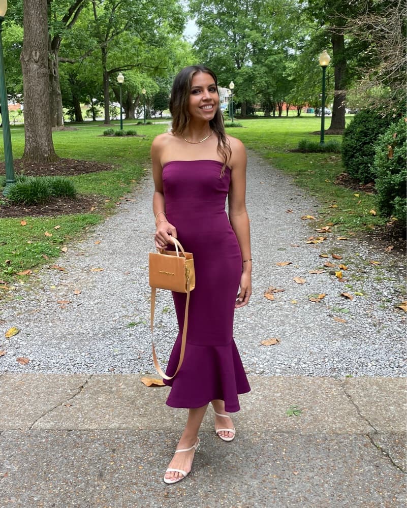 Cinq à Sept Plum Luna Dress - Image 3