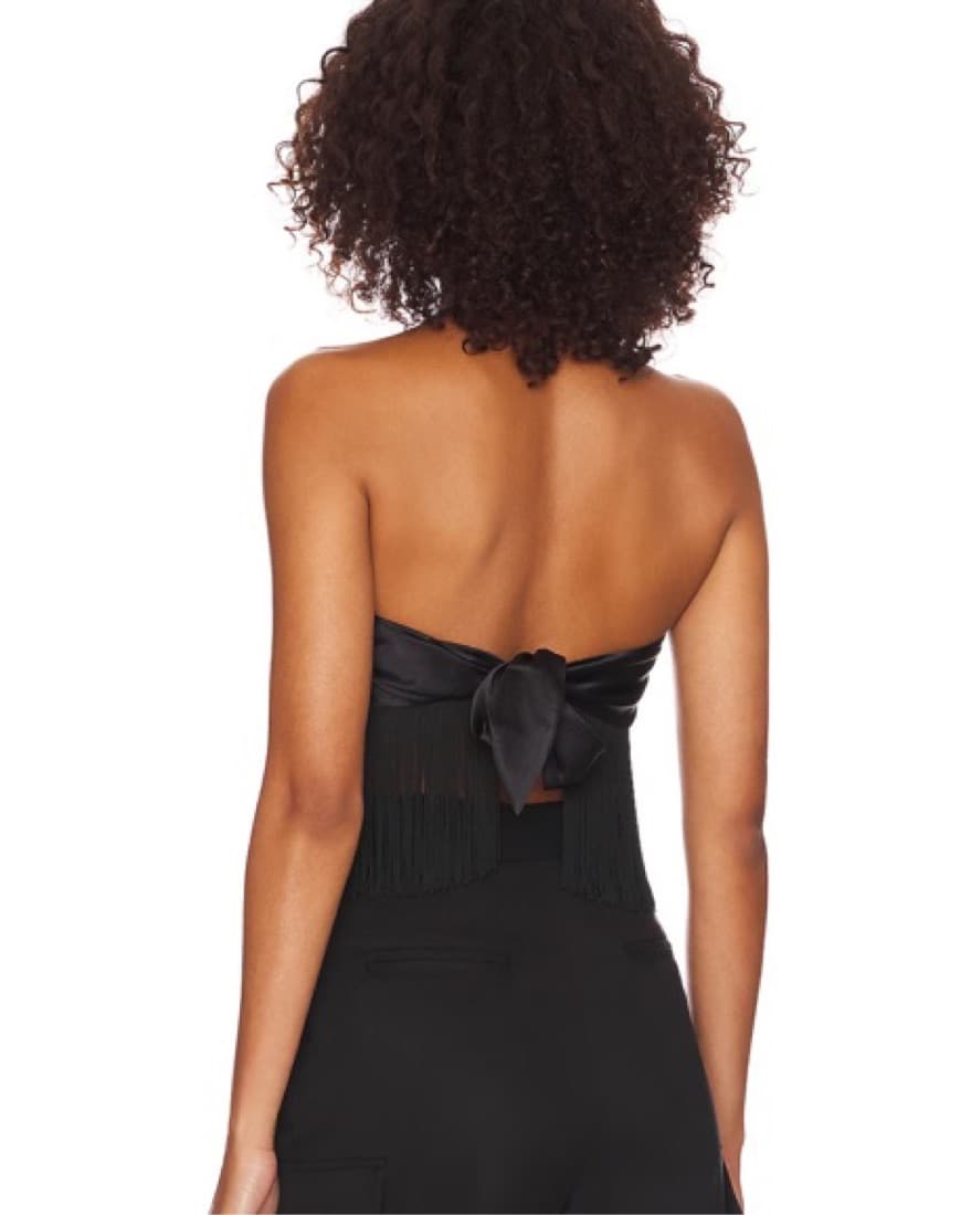 Black Fringe Top - Image 2