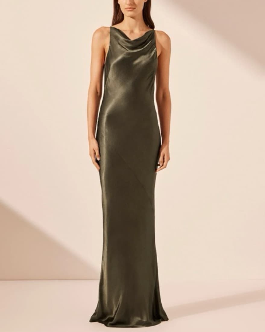 Shona Joy La Lune High Neck Cowl Dress - Image 3