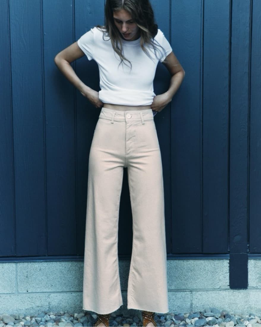 NWT Zara Straight Khaki Pants - Image 1
