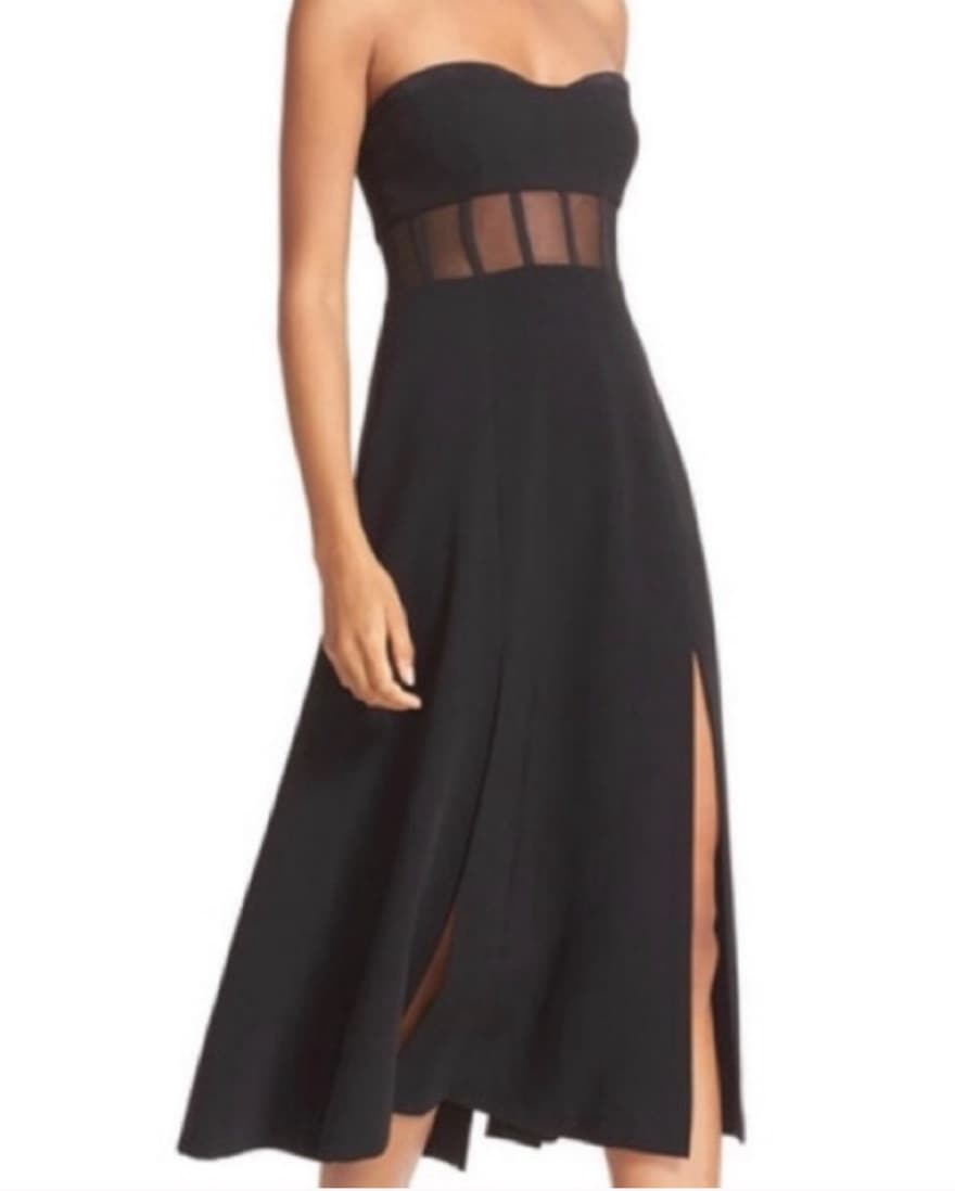 Black Cinq A Sept Honora Bustier Dress - Image 2