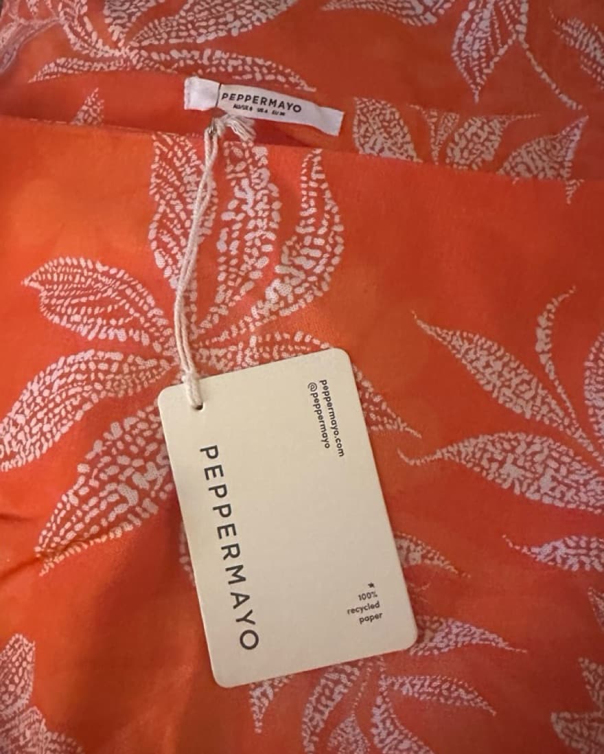 Amazonia Linen Mini Dress -Tropic Sunset - Image 3