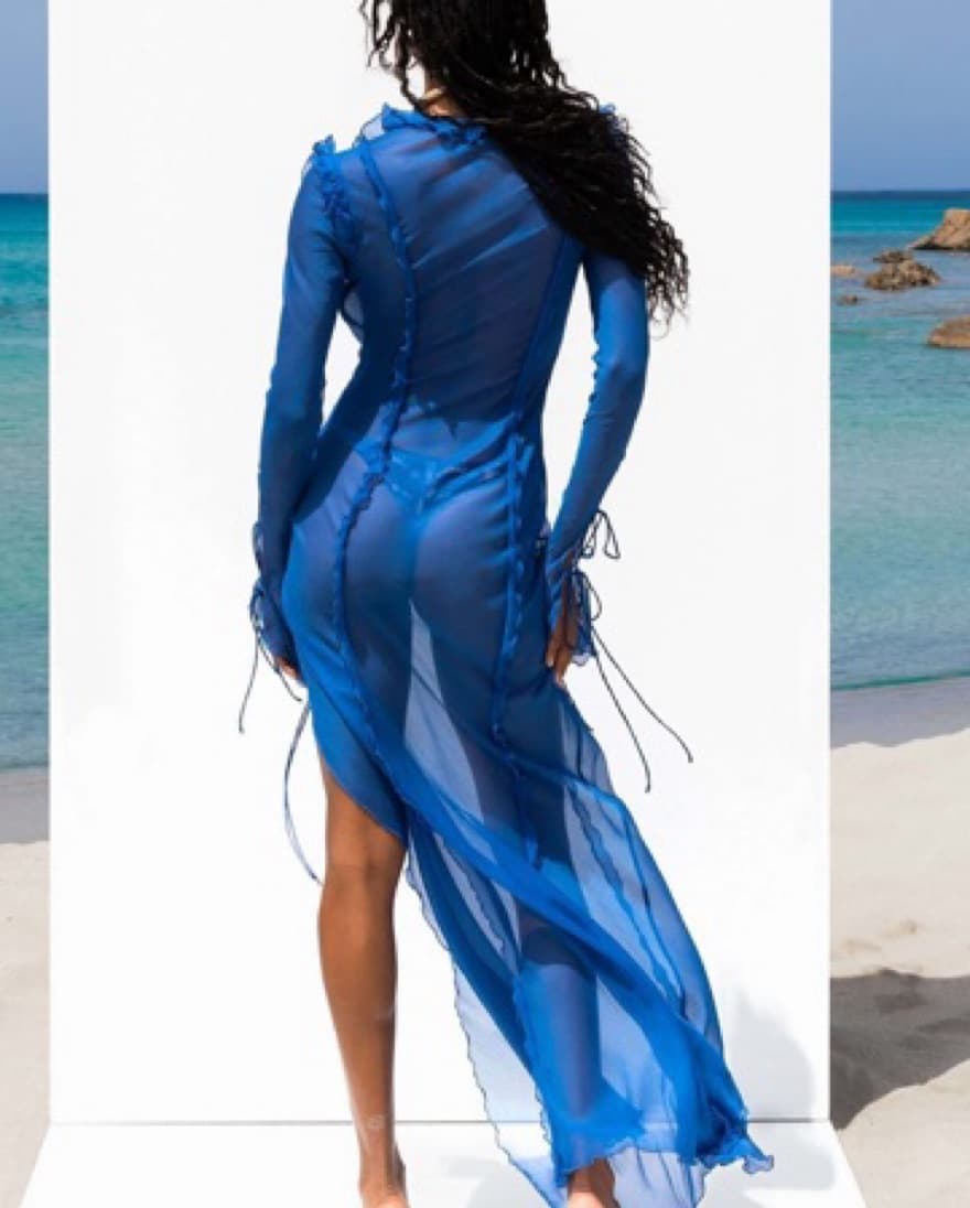 Rat And Boa FARRETTI DRESS BLUE - Image 2
