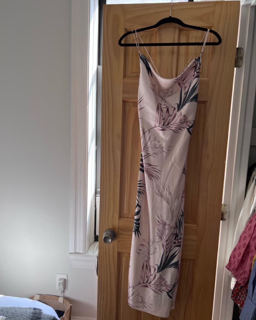 Significant Other Size 2 Pink Palm Dress - Image 4