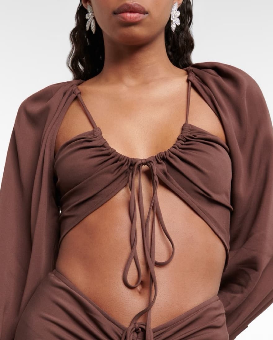 Christopher esber Ruched Crop Top - Image 3
