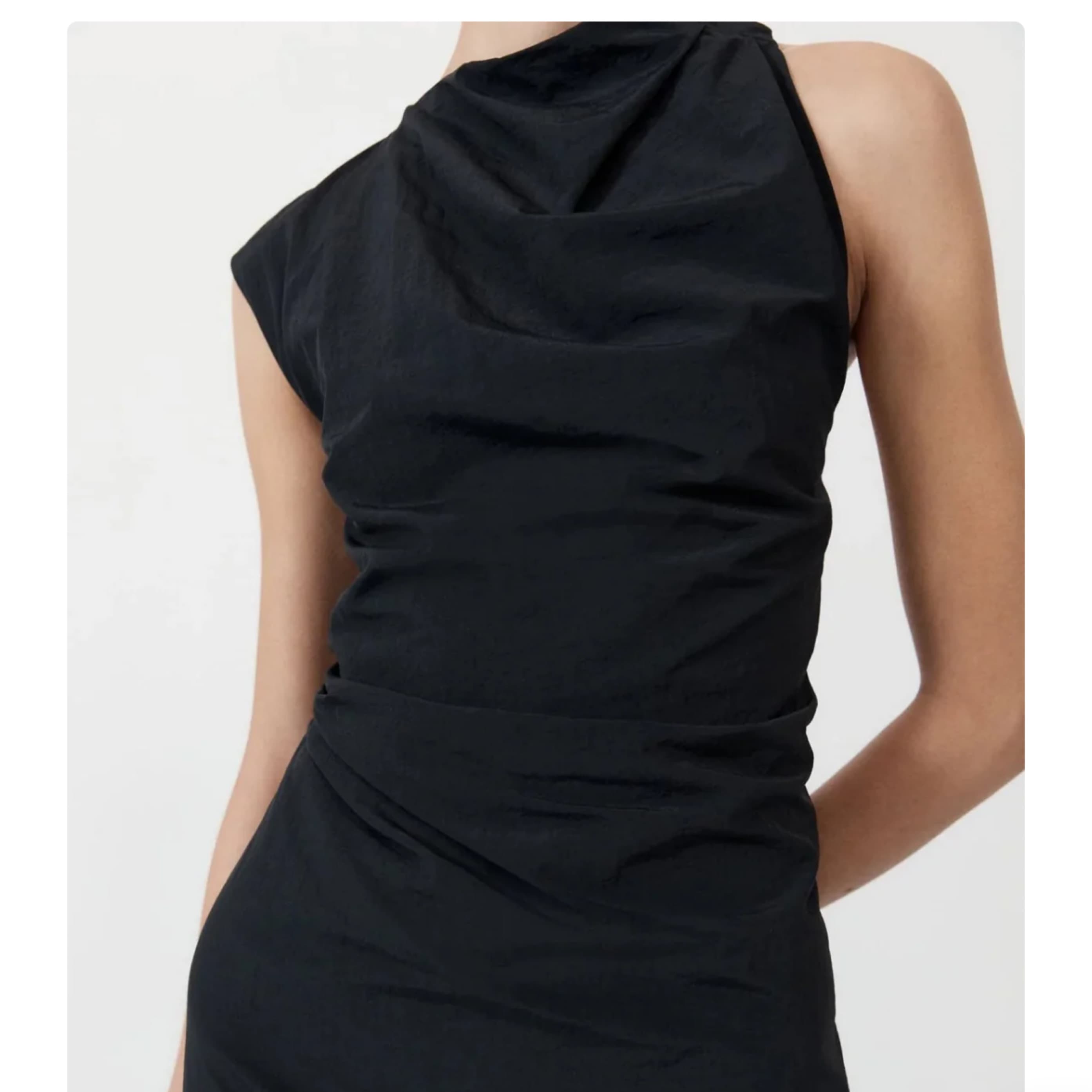 St. Agni Aysemmtric Tuck Dress - Image 5