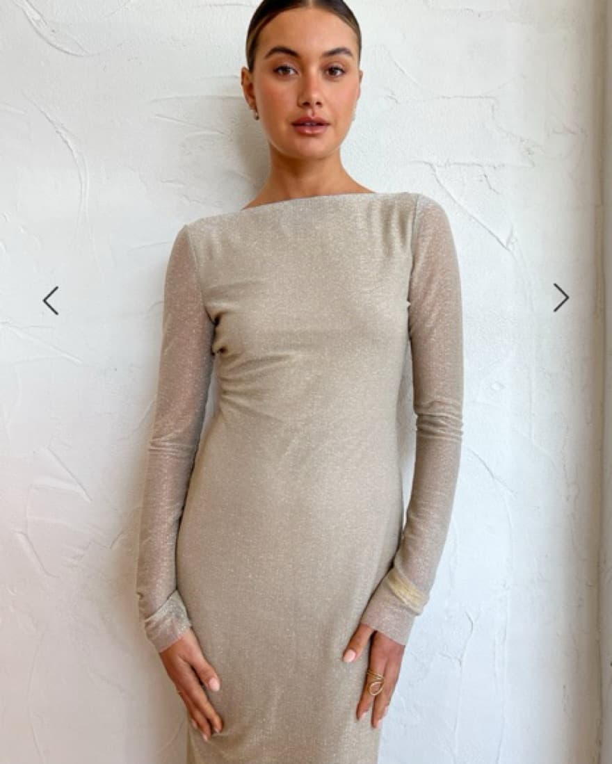 Gold Ibizia Maxi Dress By Camilla & Marc - Image 6