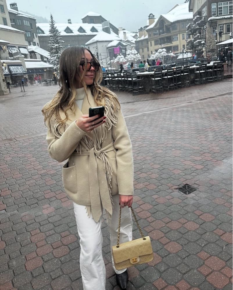 NVLT Fringe Coat Cardigan - Image 1