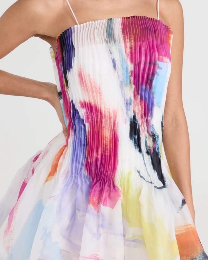 Aje Celestial Pleated Mini Dress - Image 5