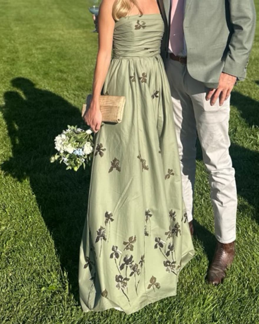 Reformation Sage green Kastoria Dress - Image 4