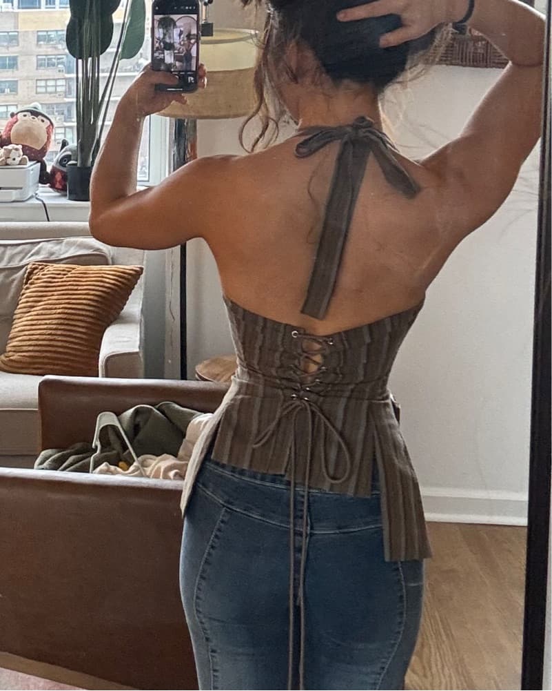 Danielle Guizio Carine Halter Top - Image 3