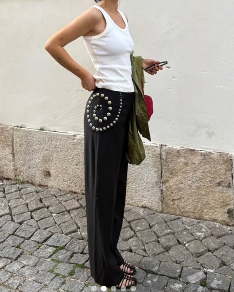 Urte Kat Spiral Studded Pant - Image 2