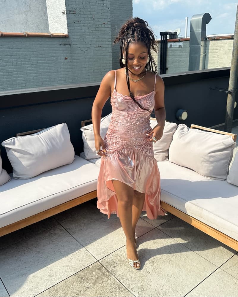 Georgia Hardinge Celestial Pink Dress - Image 3
