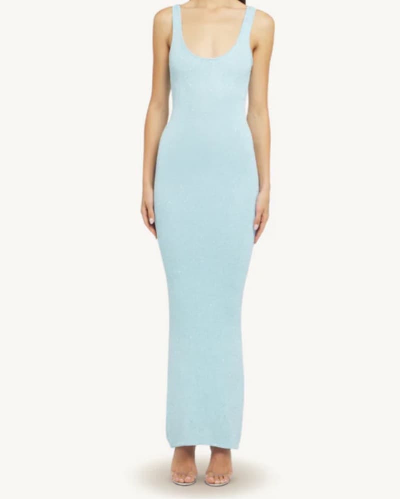 Asta Resort Ana Dress - Baia Blue Sequin - Image 5