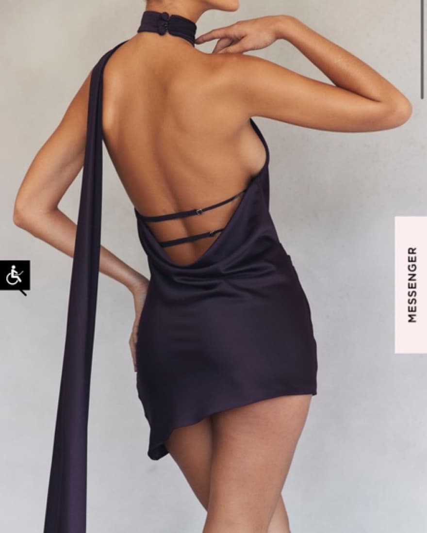 House Of CB Wrap Neck Dress - Image 5