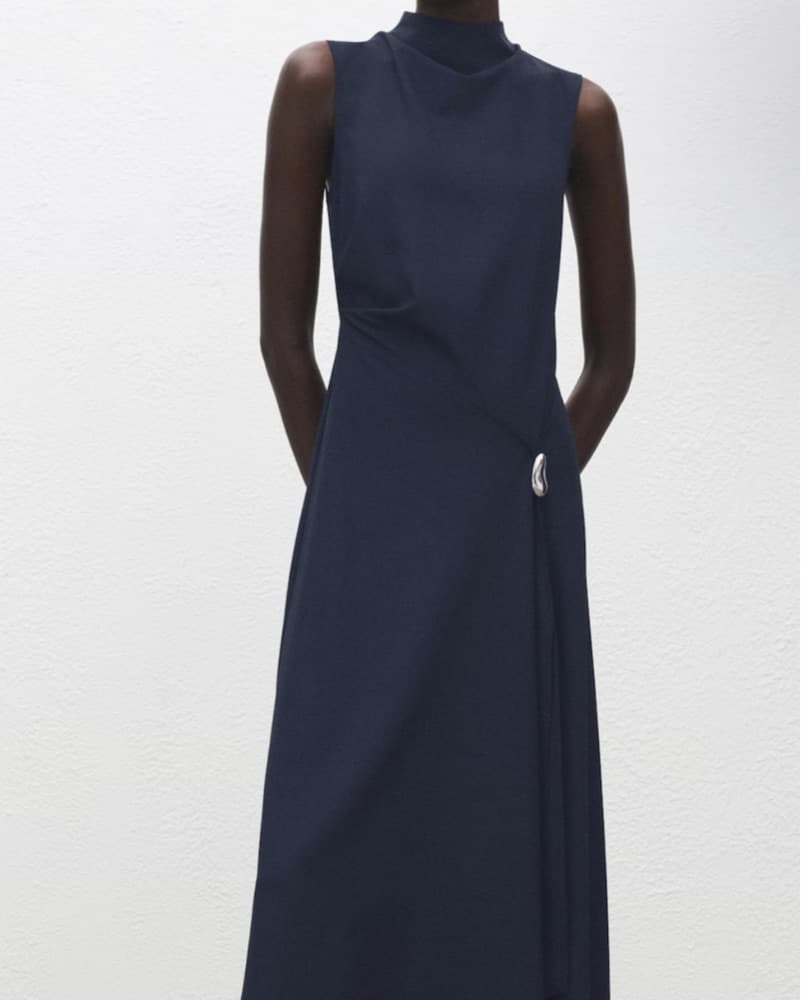 A-LINE DRESS WITH METAL EMBELLISHMENT - Image 3