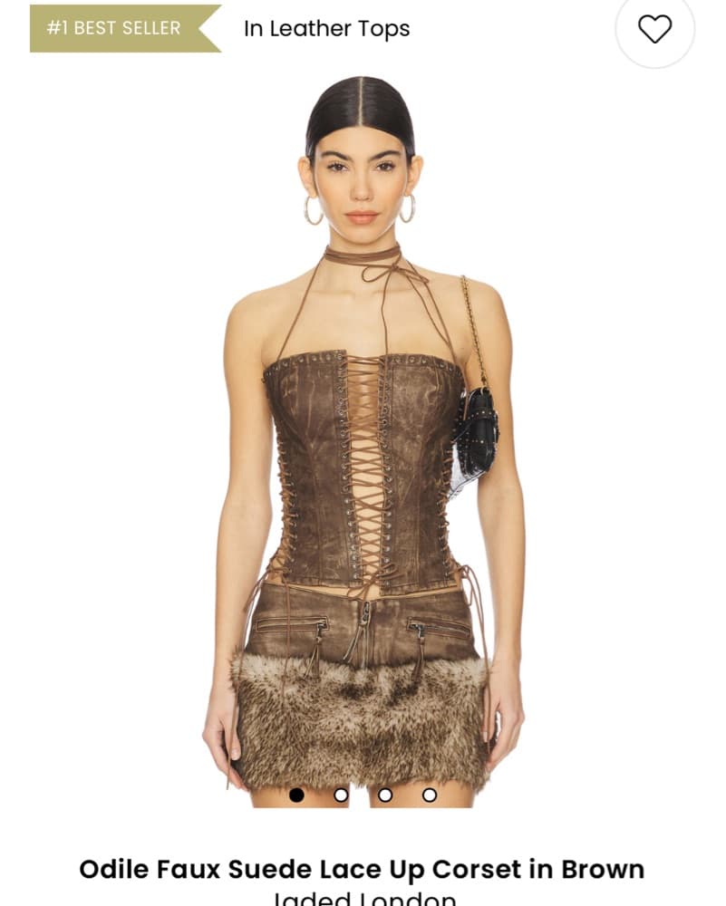 Jaded London Brown Corset - Image 1