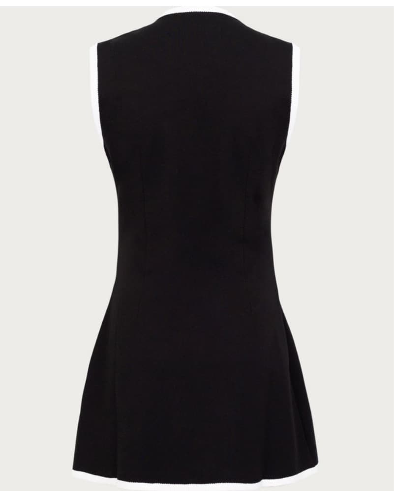 SAME Black/White Mini Dress XS - Image 3