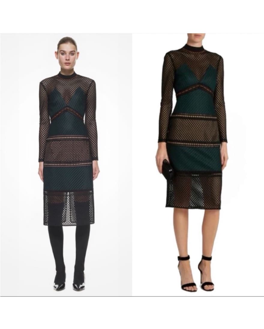 Self Portrait Midi Dress - Image 1