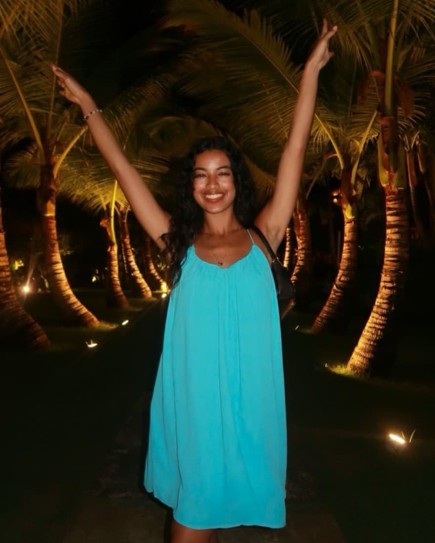 Turquoise Blue Vacation Dress - Image 3