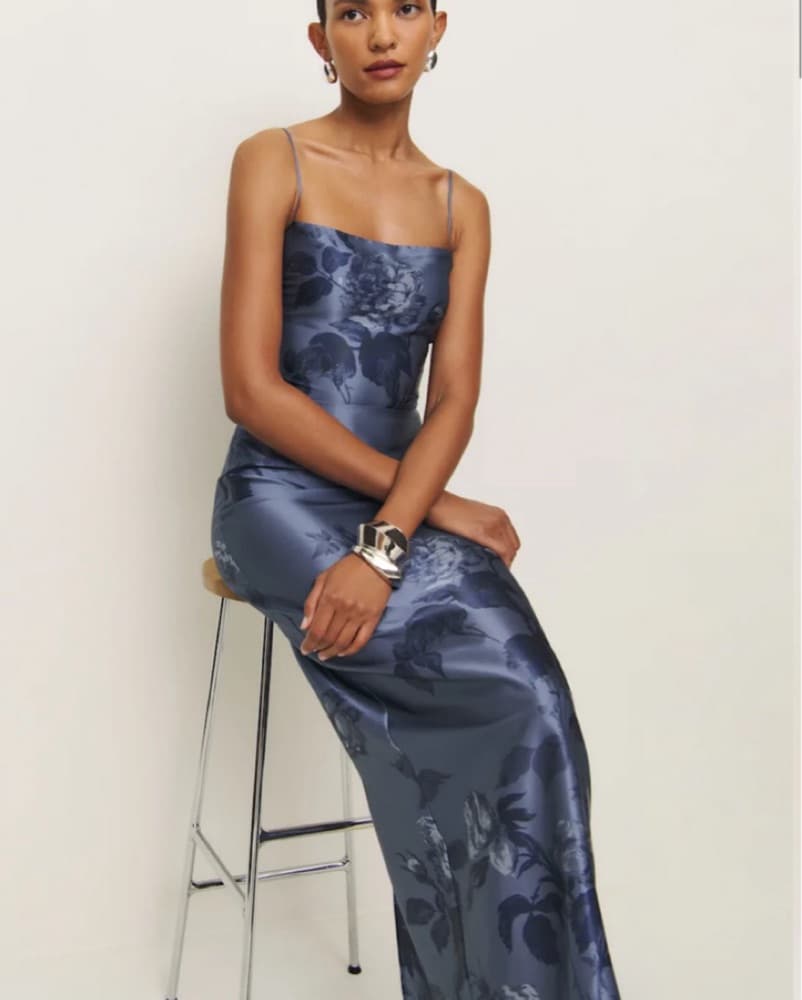 Reformation Frankie Silk Dress  - Image 2