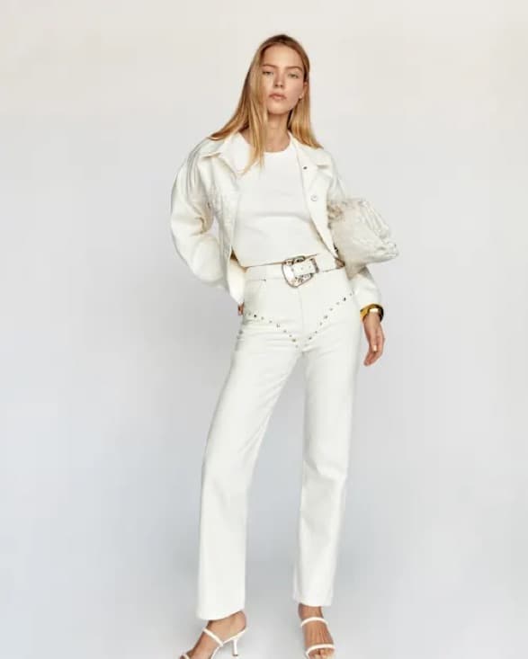 Reformation Cowboy Studded Jeans - Image 1