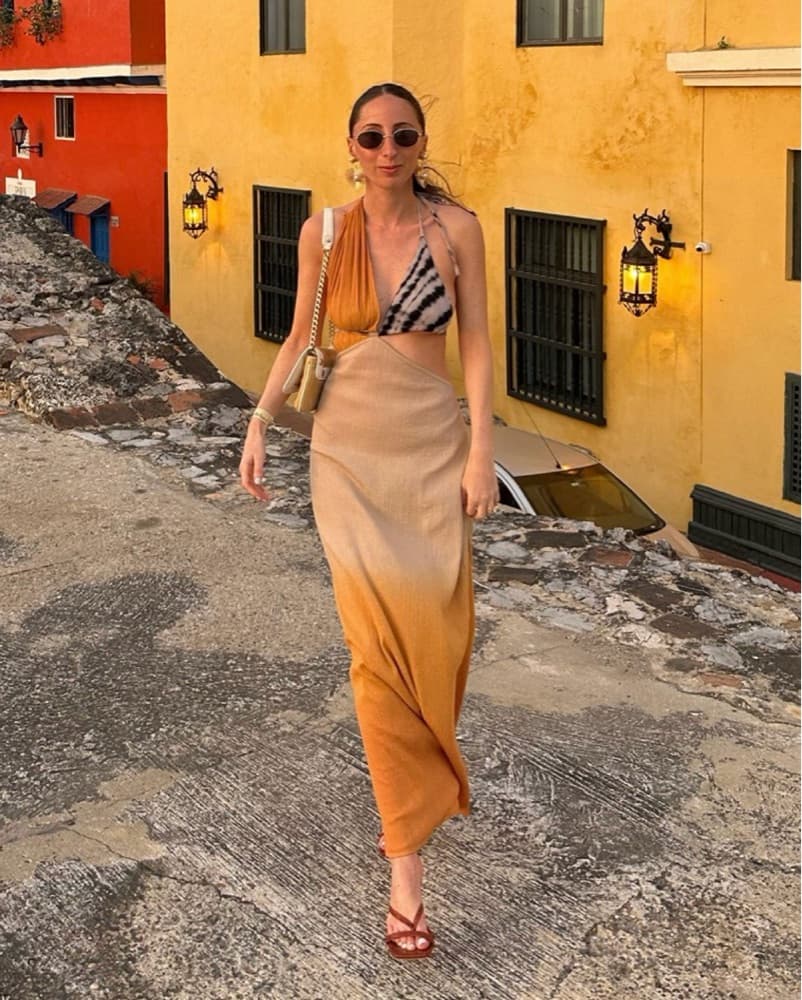Stunning Vacation Backless Maxi Dress - Image 1