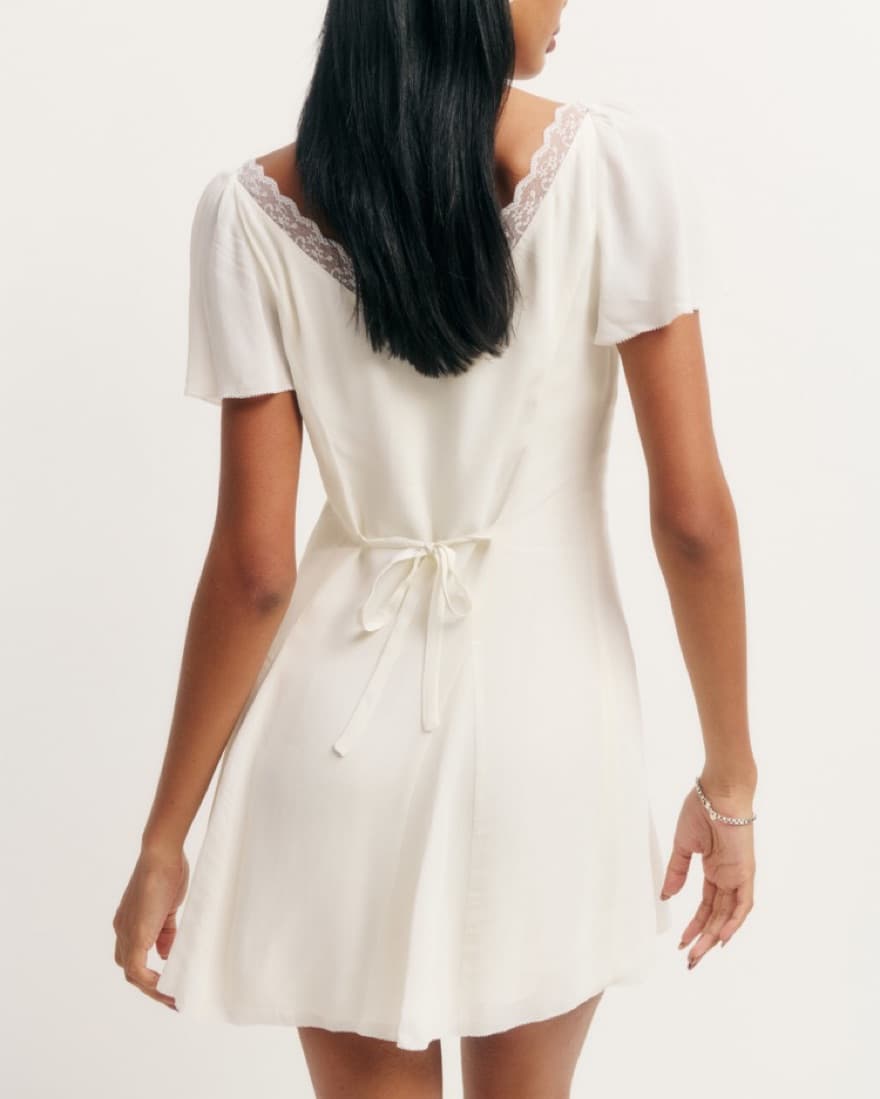 Reformation Lace Trimmed Dress - Image 2