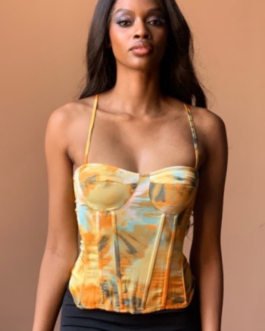 Tie Dye Corset Top - Image 4