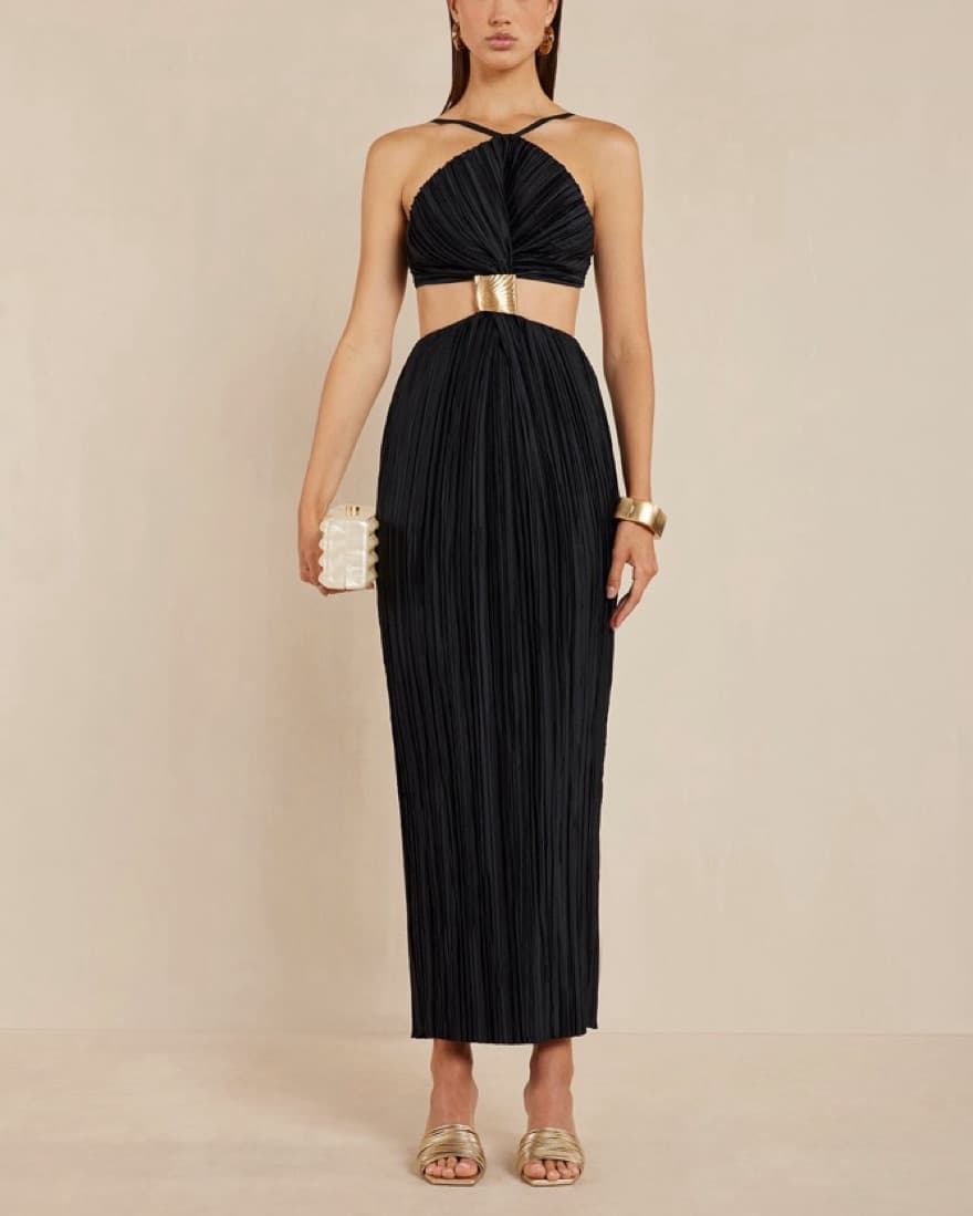 Cult Gaia Mitra Sleeveless Halter Gown - Image 3