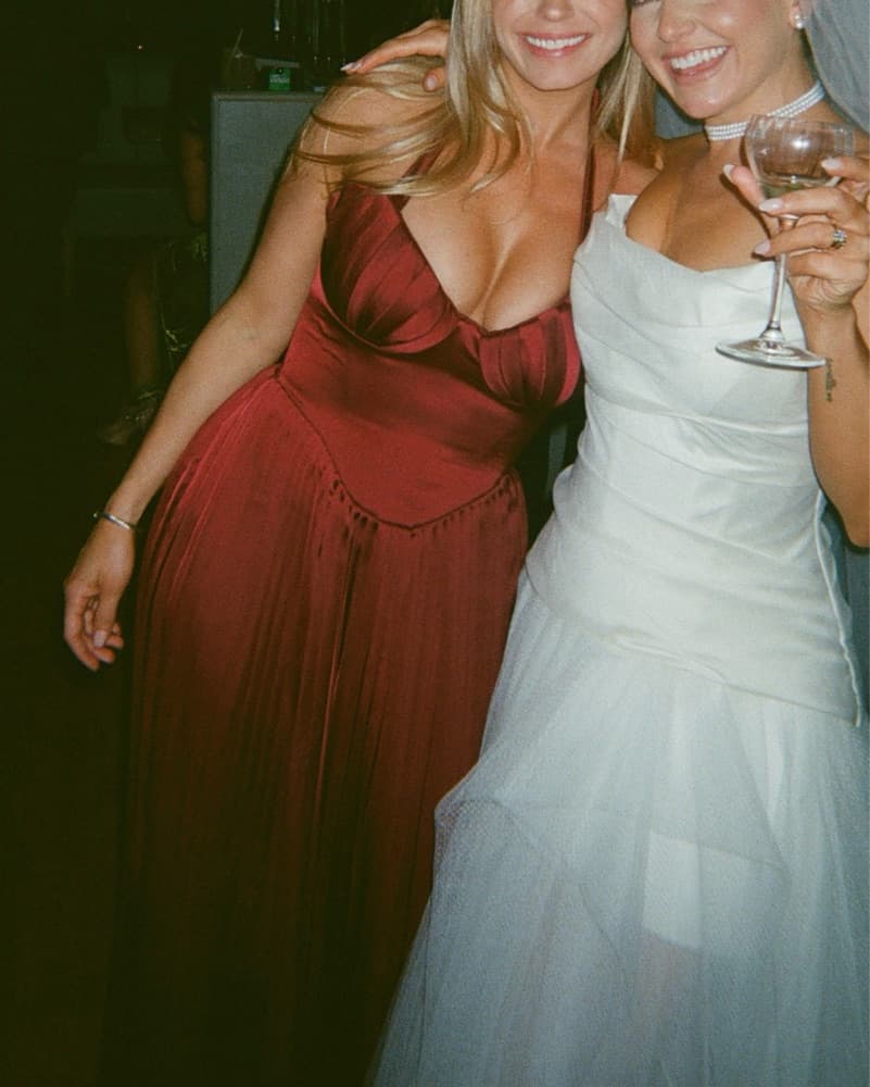 Maroon House Of Cb Marcella Gown  - Image 2