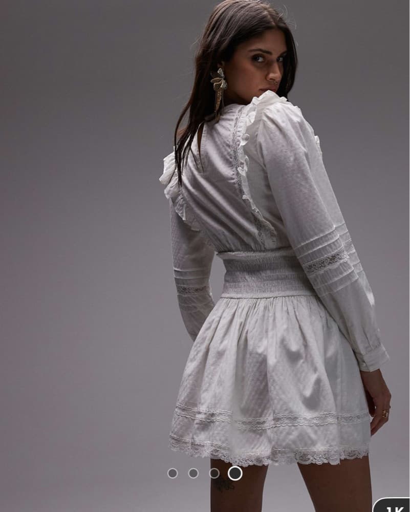 White Love Shack Dupe Mini Dress  - Image 3