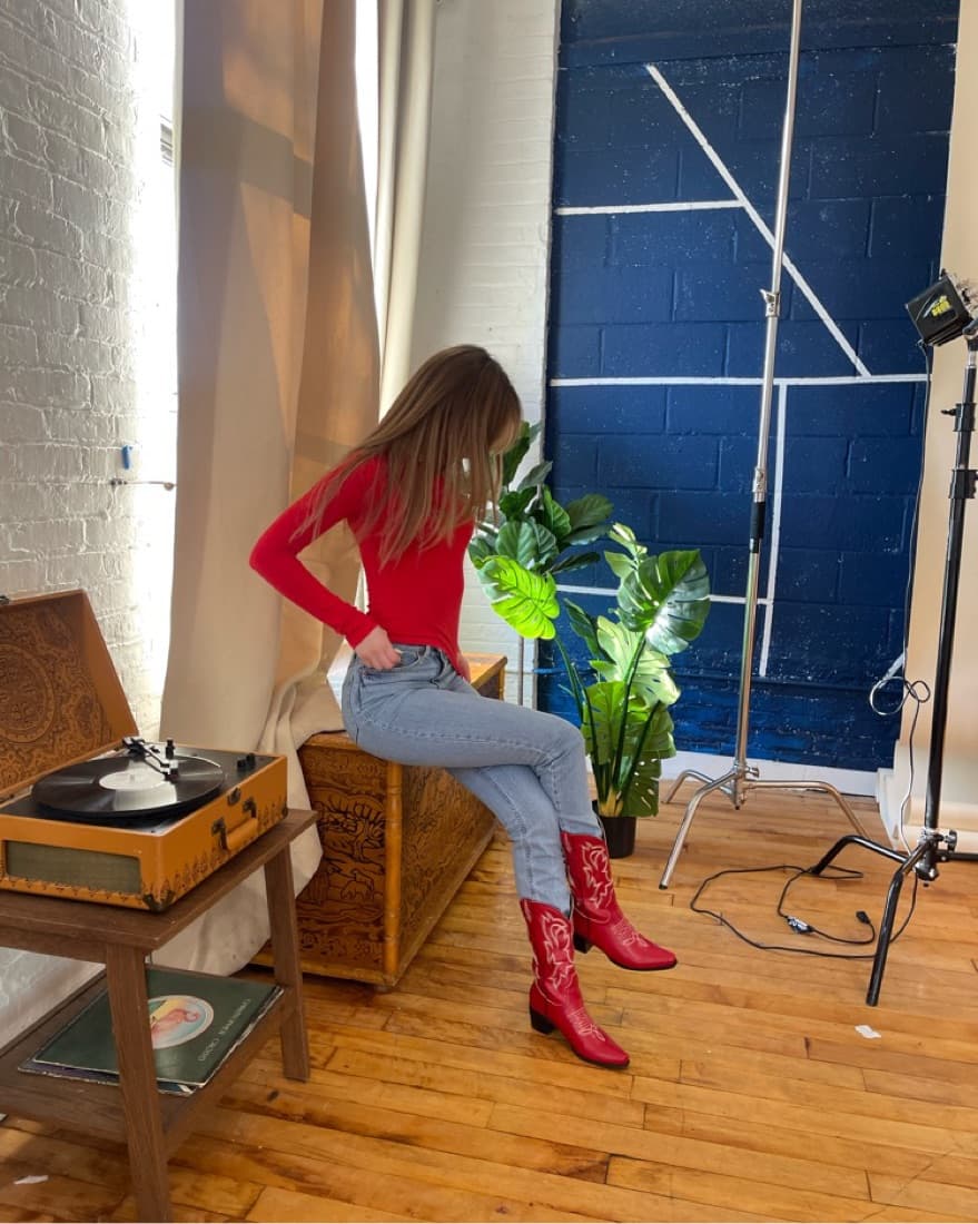Red Cowboy Boots - Image 5