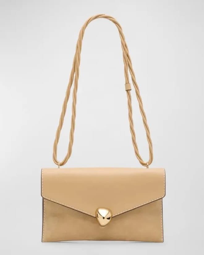 Cult Gaia Renee Suede And Leather Bag - Image 1