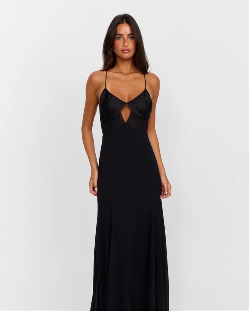 Sasha Therese Black Maxi Dress - Image 1