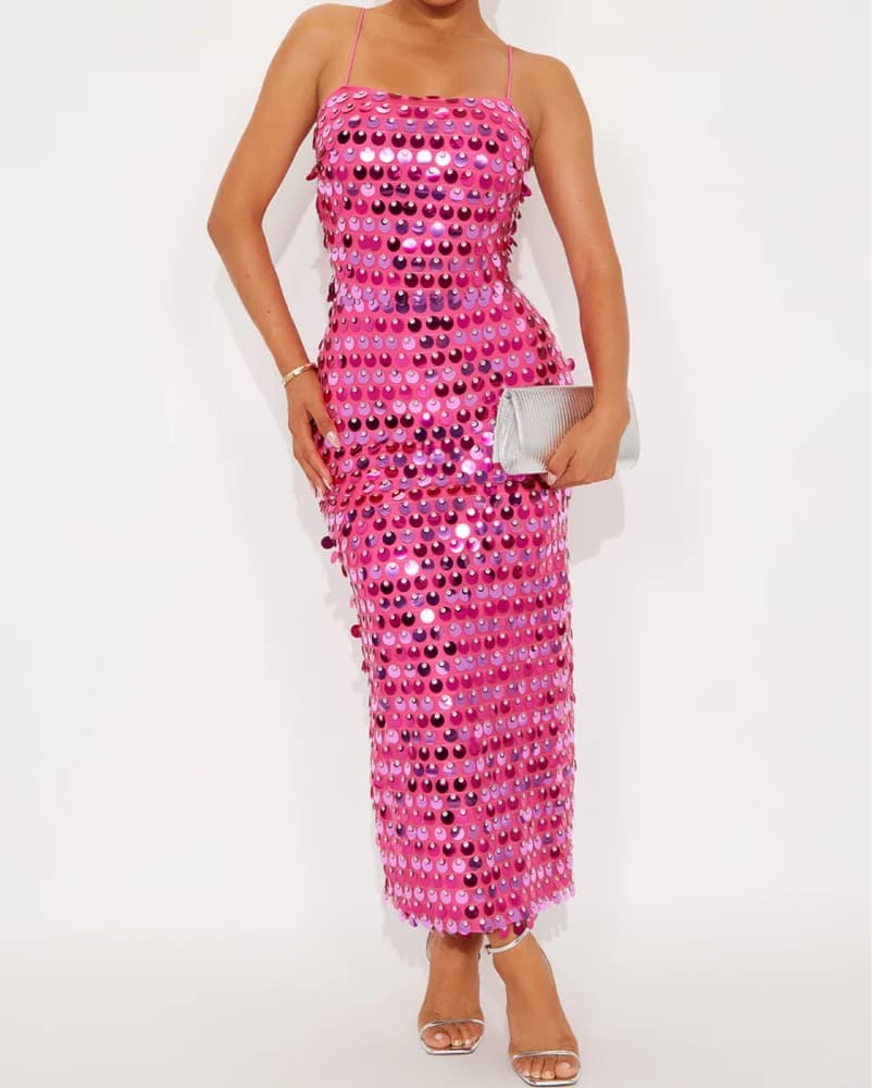 Sequin Midi Dress - Image 1