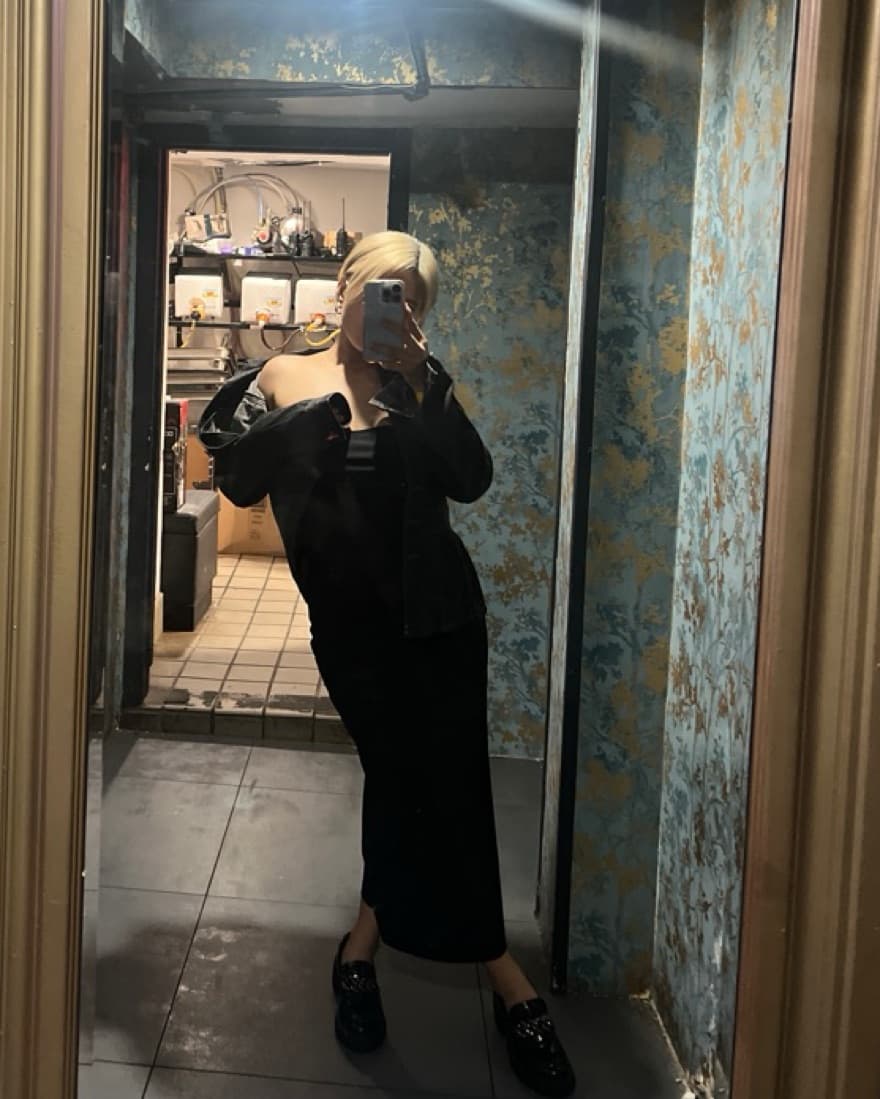 Black Long Strapless Dress - Image 1