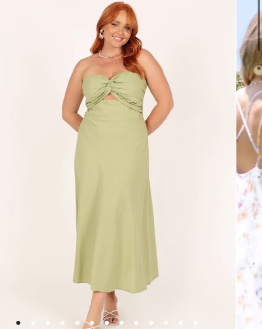 Rosetta Dress -olive  - Image 1