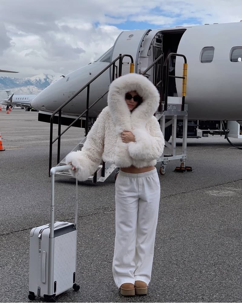 Cozy Shearling Fur Trimmed Coat  - Image 6
