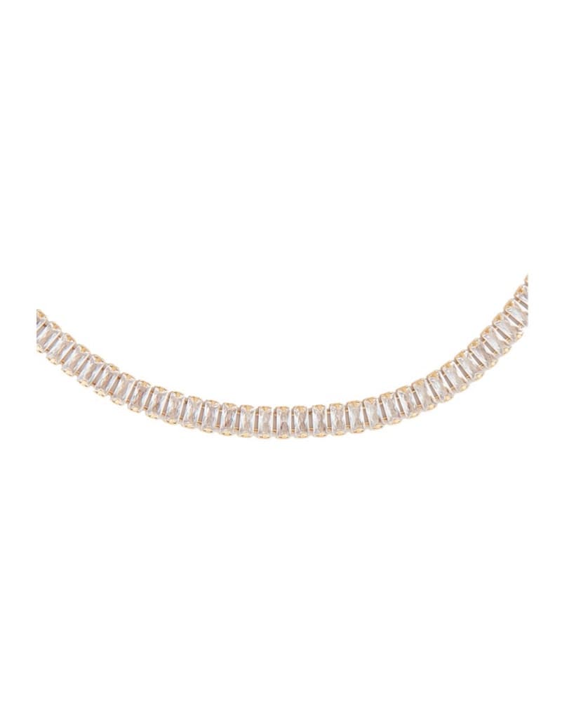 Tennis Necklace In Gold - Image 3