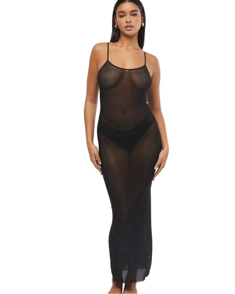 Mesh Scoop Maxi Slip Dress - Image 3