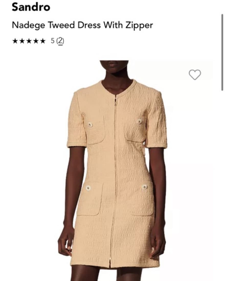 Sandro Nadege Mini Dress - Image 2
