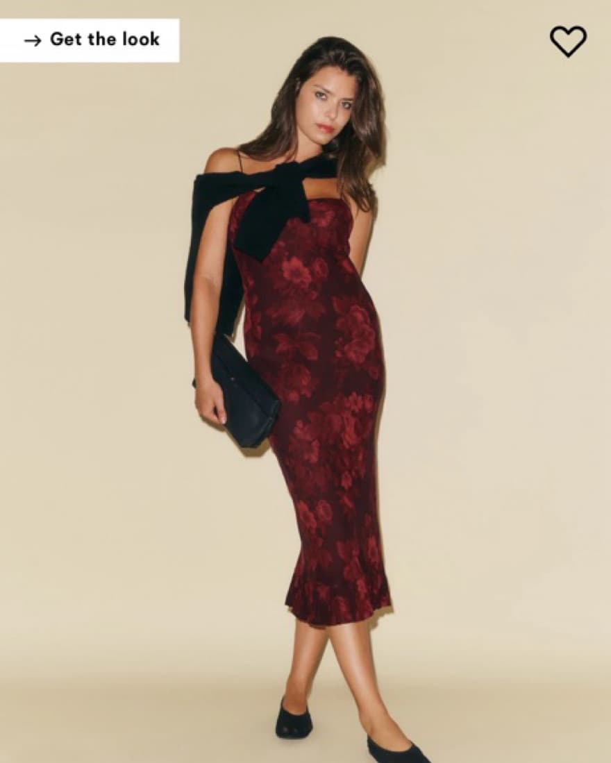 Reformation Suki Dress in Sanguine - Image 1