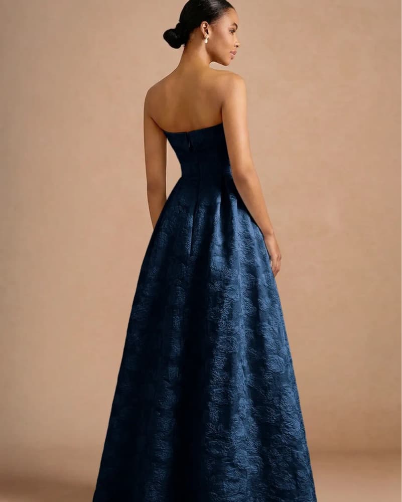 Navy Blue Wedding Guest Dress - Image 2
